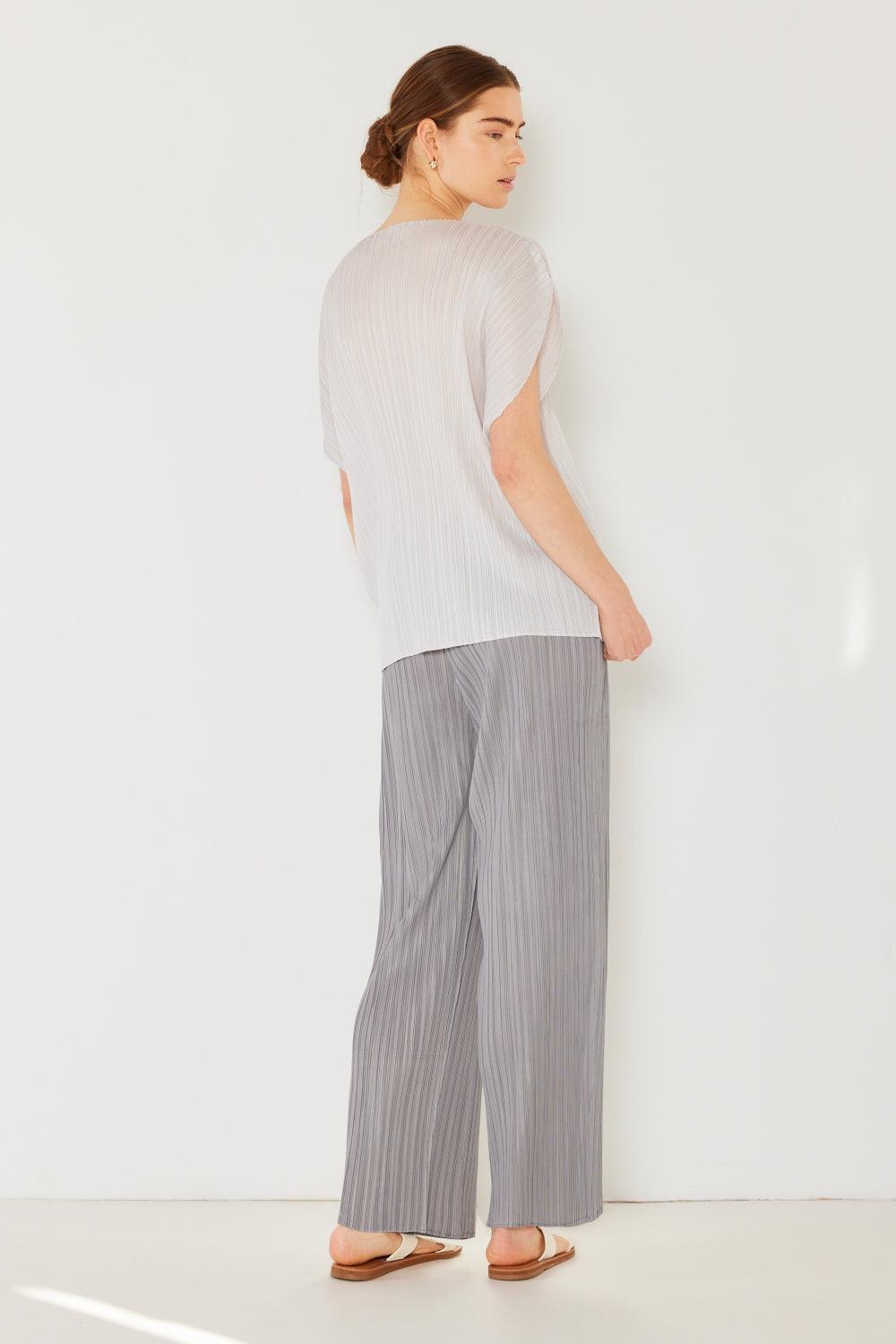 Marina West Swim Pleated Elastic-Waist Straight Pants - Clothes For Her Online Store