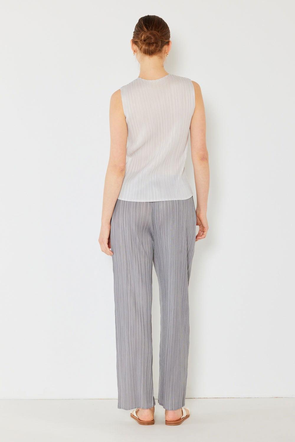 Marina West Swim Pleated Elastic-Waist Straight Pants - Clothes For Her Online Store