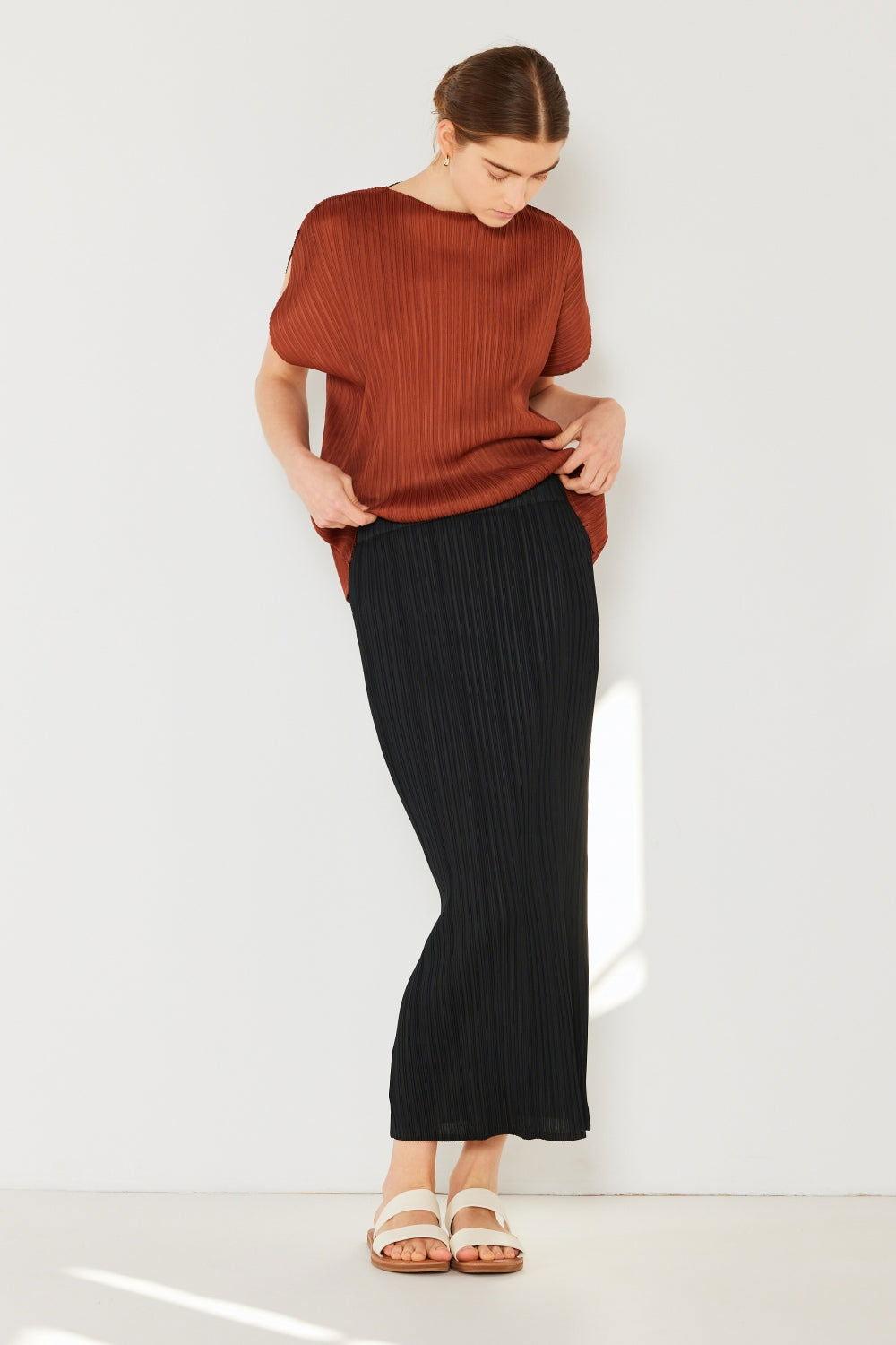 Marina West Swim Pleated Midi Pencil Skirt - Clothes For Her Online Store