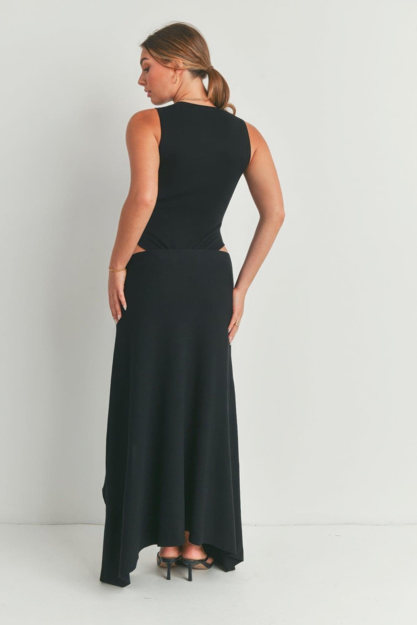 Maxi Dress With Slit - Clothes For Her Online Store