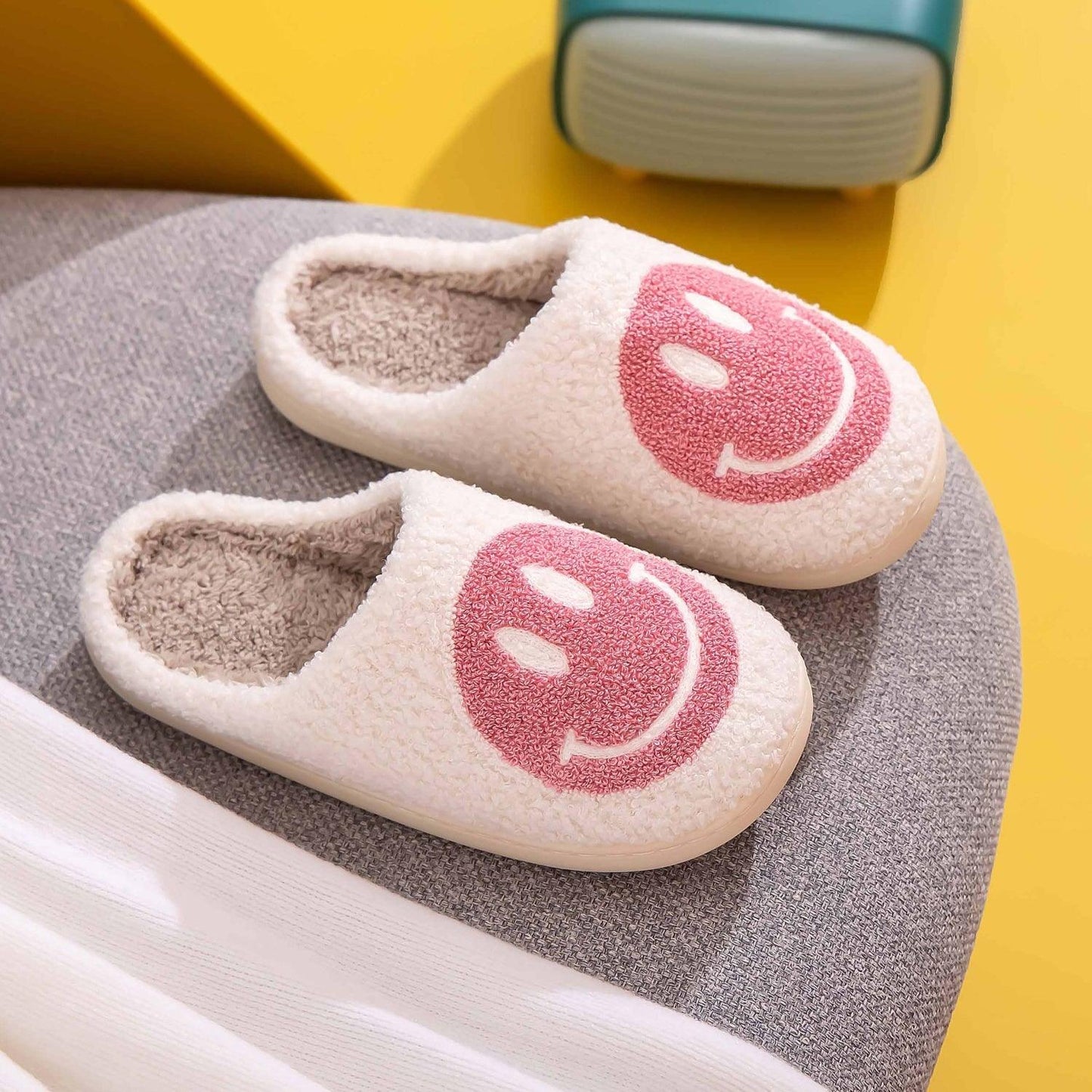 Melody Smiley Face Slippers - Clothes For Her Online Store