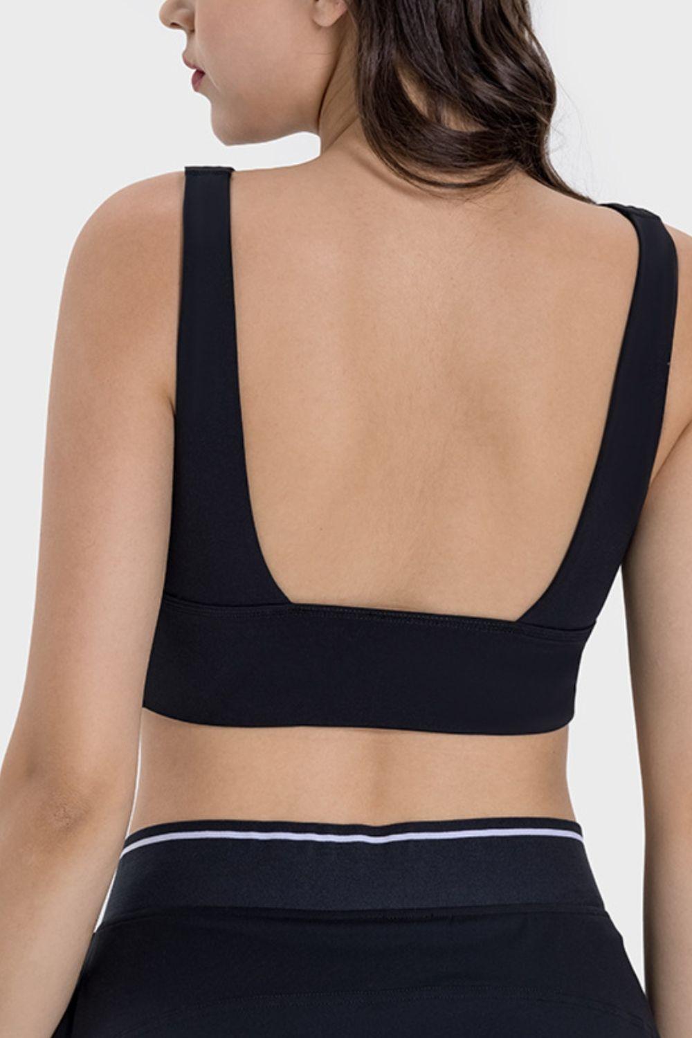 Millennia Backless Wide Strap Active Bra - Clothes For Her Online Store