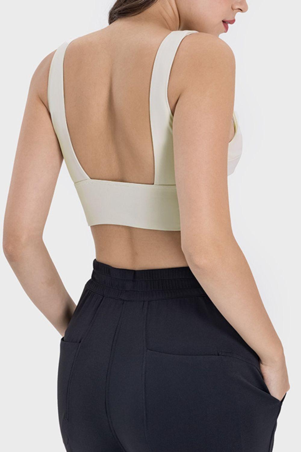 Millennia Backless Wide Strap Active Bra - Clothes For Her Online Store