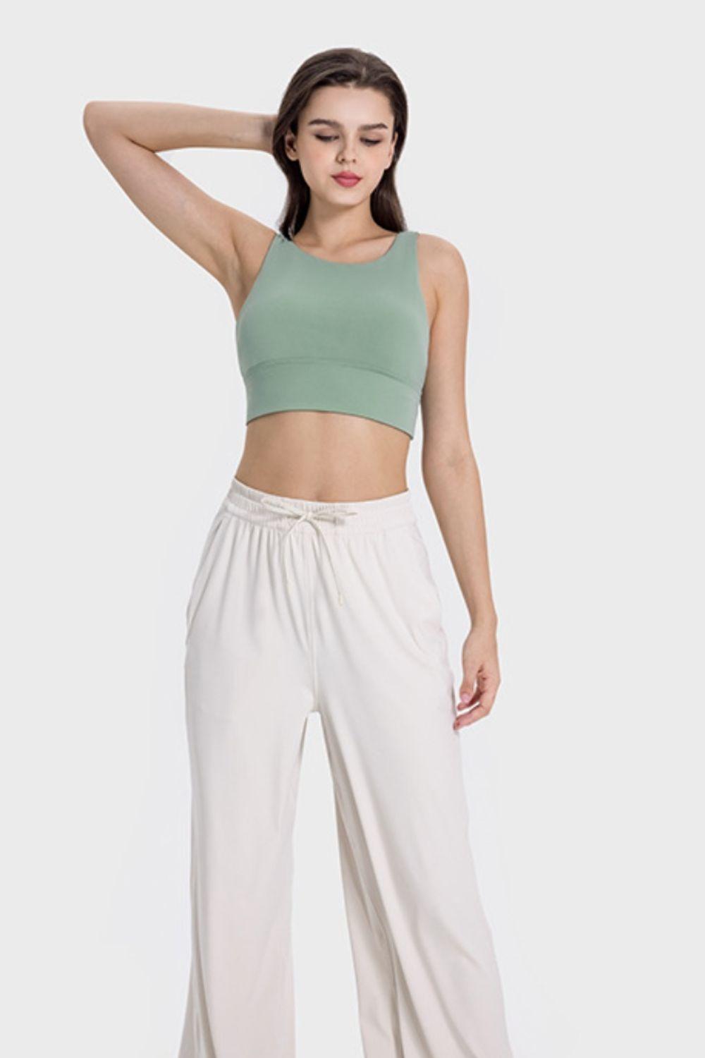 Millennia Backless Wide Strap Active Bra - Clothes For Her Online Store