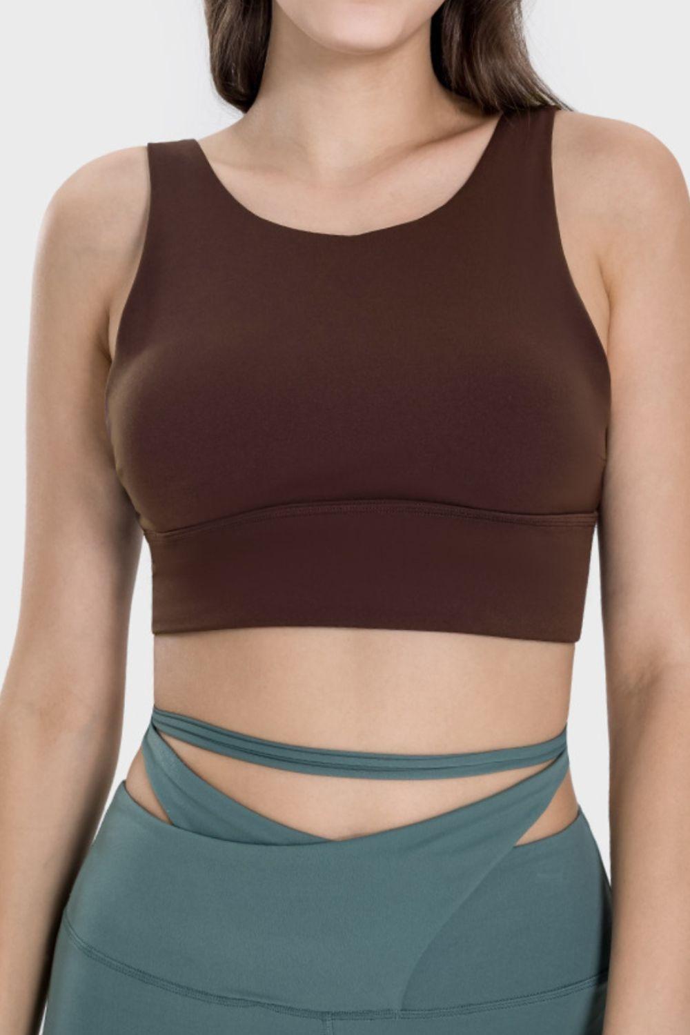 Millennia Backless Wide Strap Active Bra - Clothes For Her Online Store