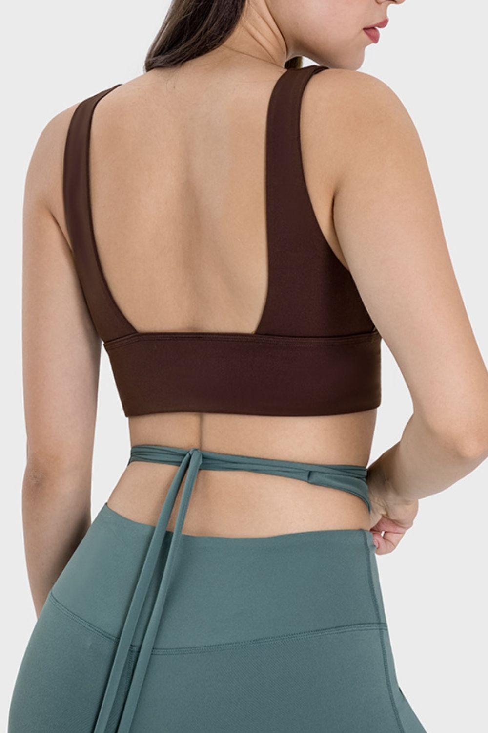 Millennia Backless Wide Strap Active Bra - Clothes For Her Online Store
