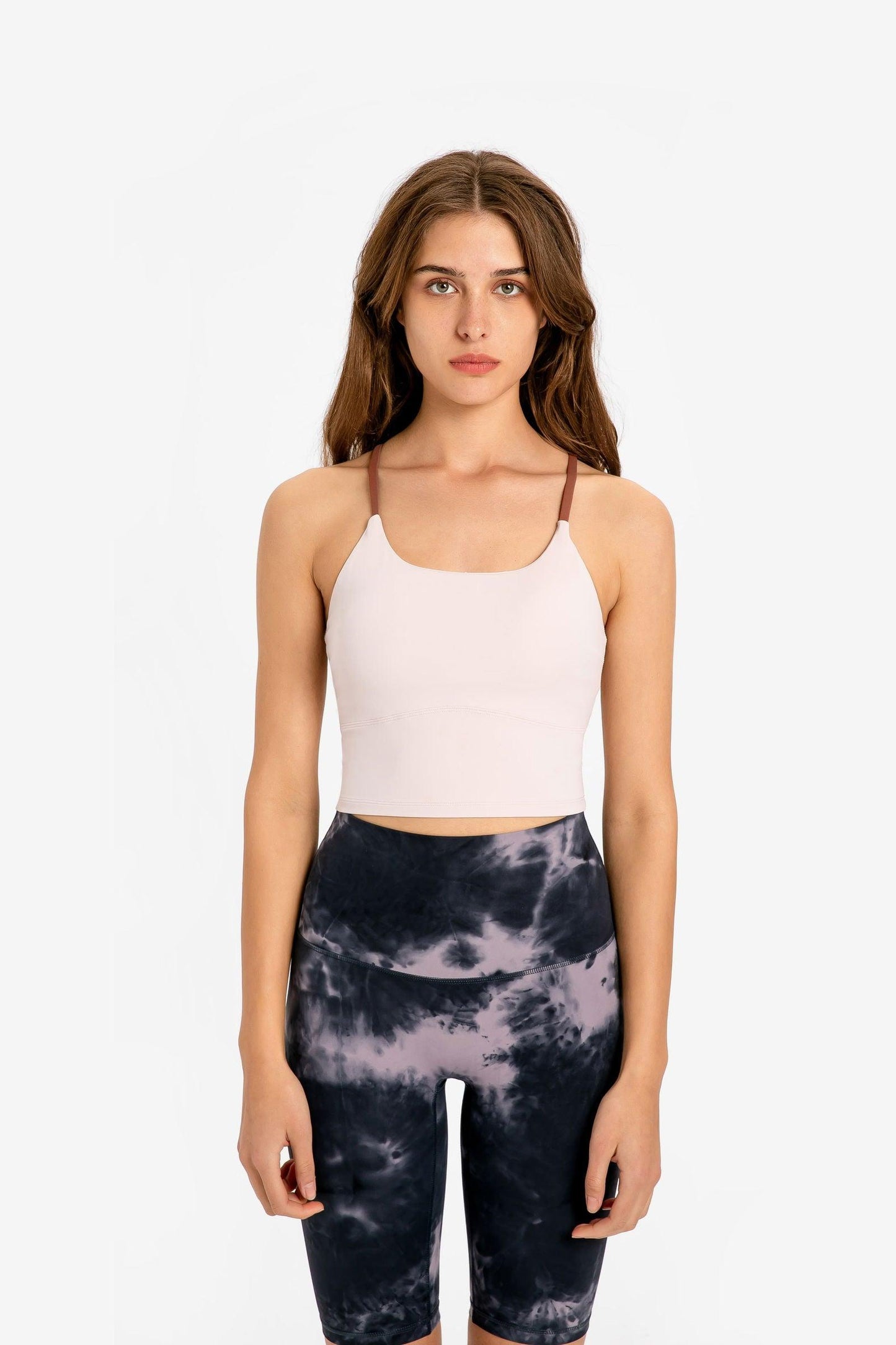 Millennia Crisscross Back Scoop Neck Sports Cami - Clothes For Her Online Store