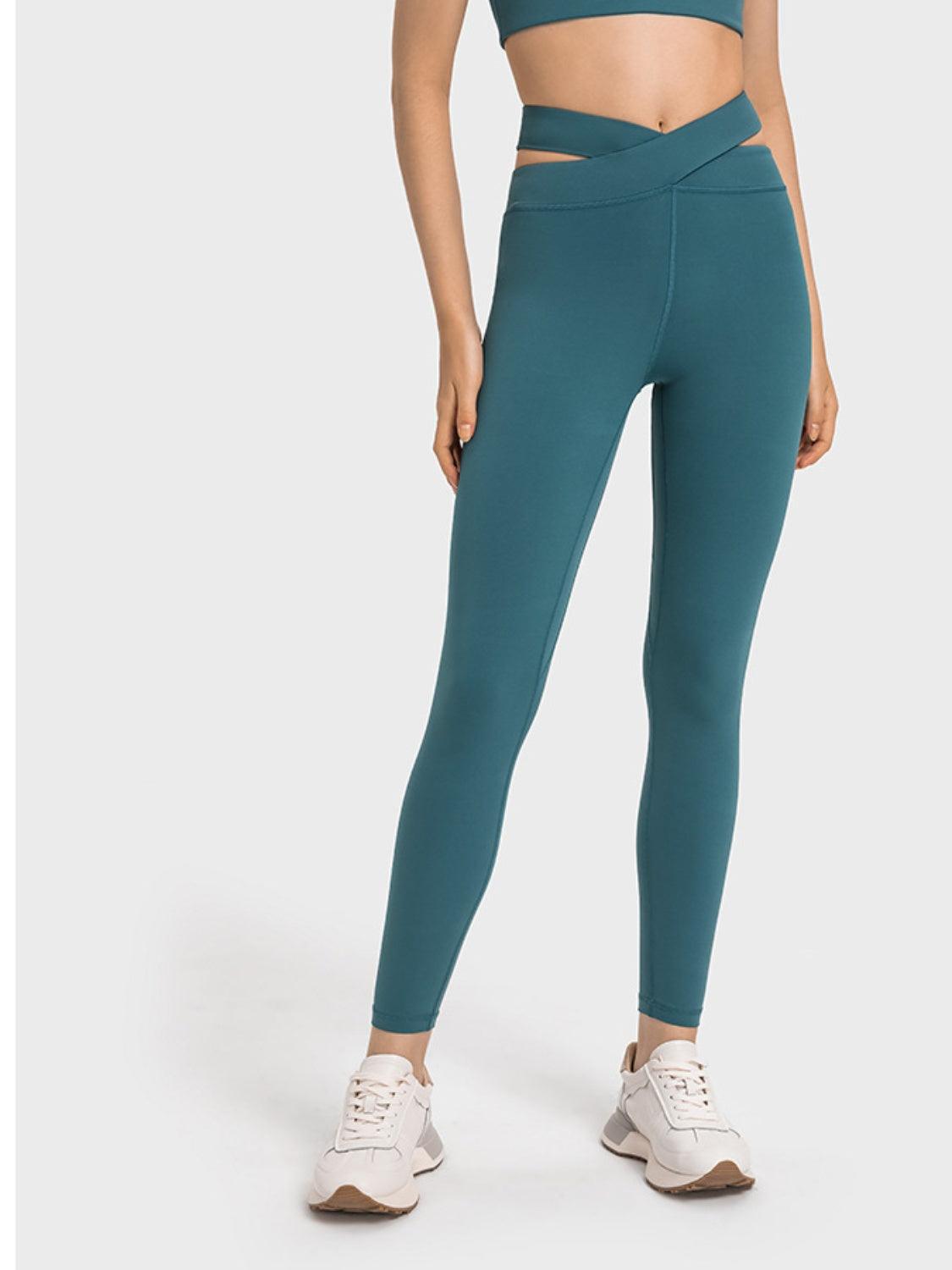 Millennia Crisscross Cutout Sports Leggings - Clothes For Her Online Store
