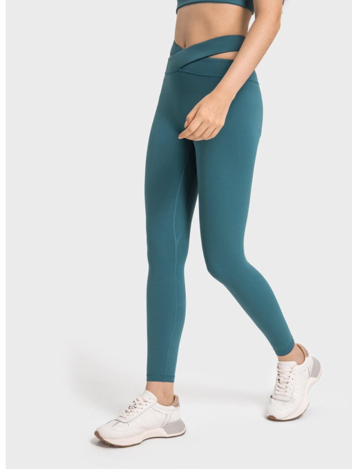 Millennia Crisscross Cutout Sports Leggings - Clothes For Her Online Store
