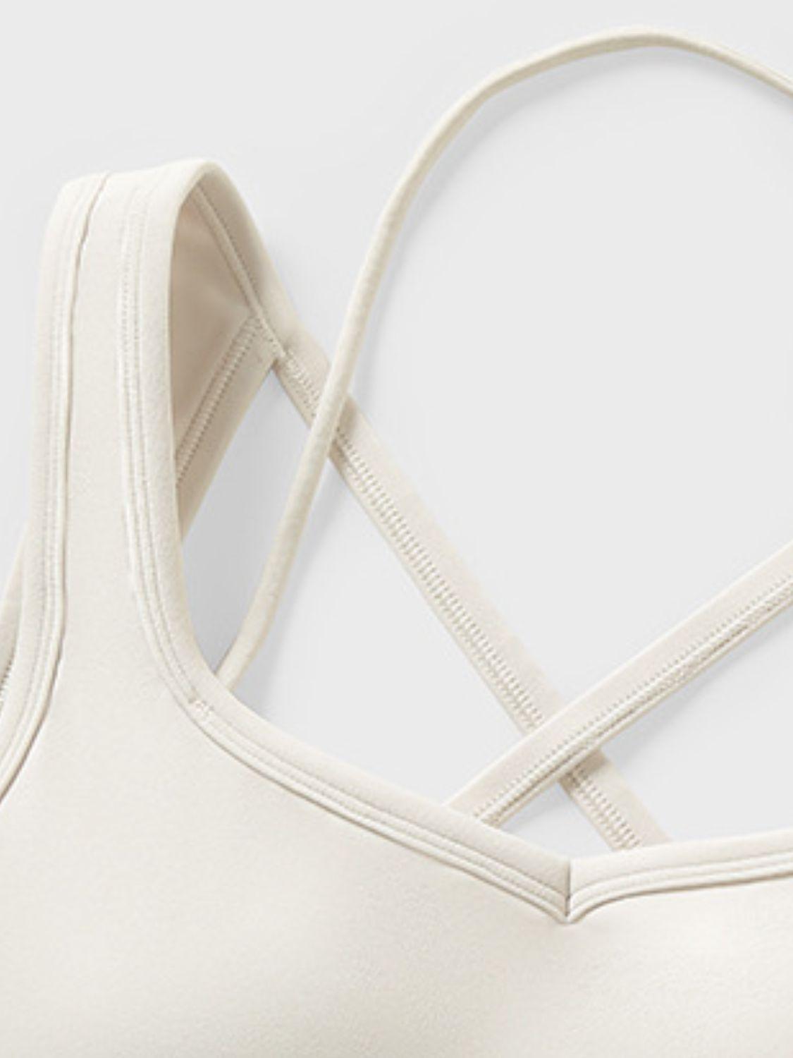 Millennia Crisscross Square Neck Active Tank - Clothes For Her Online Store