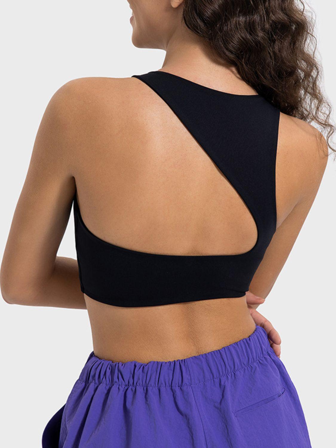 Millennia Cutout Round Neck Active Tank - Clothes For Her Online Store