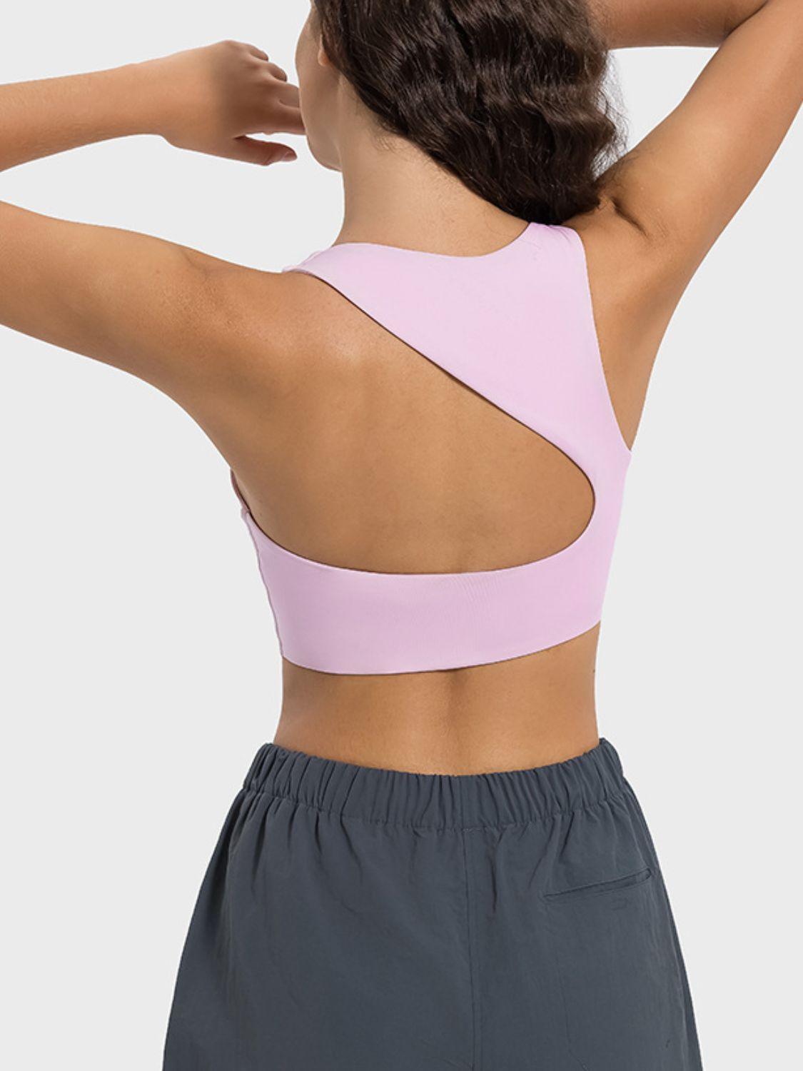Millennia Cutout Round Neck Active Tank - Clothes For Her Online Store