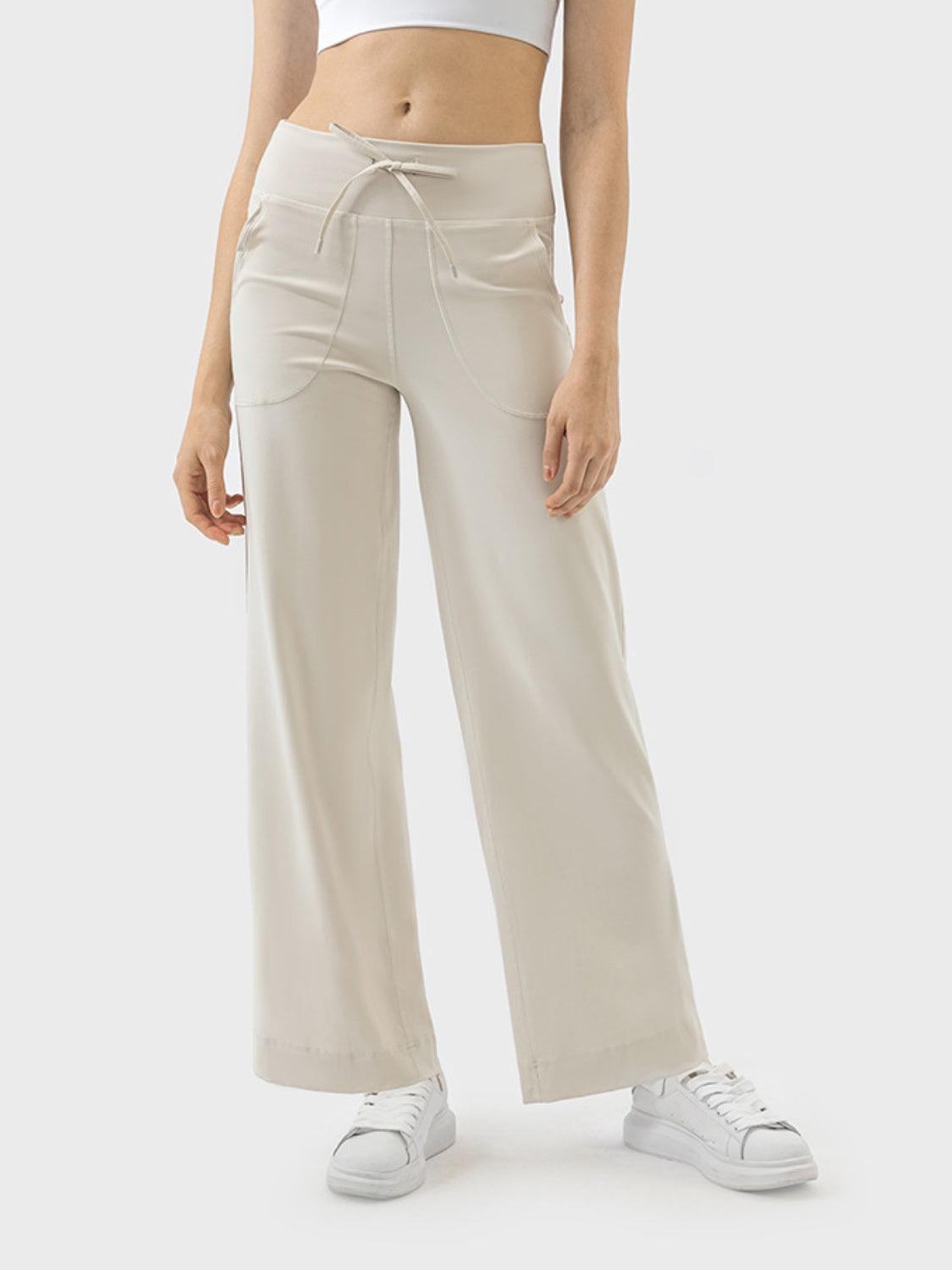 Millennia Drawstring Active Pants with Pockets - Clothes For Her Online Store