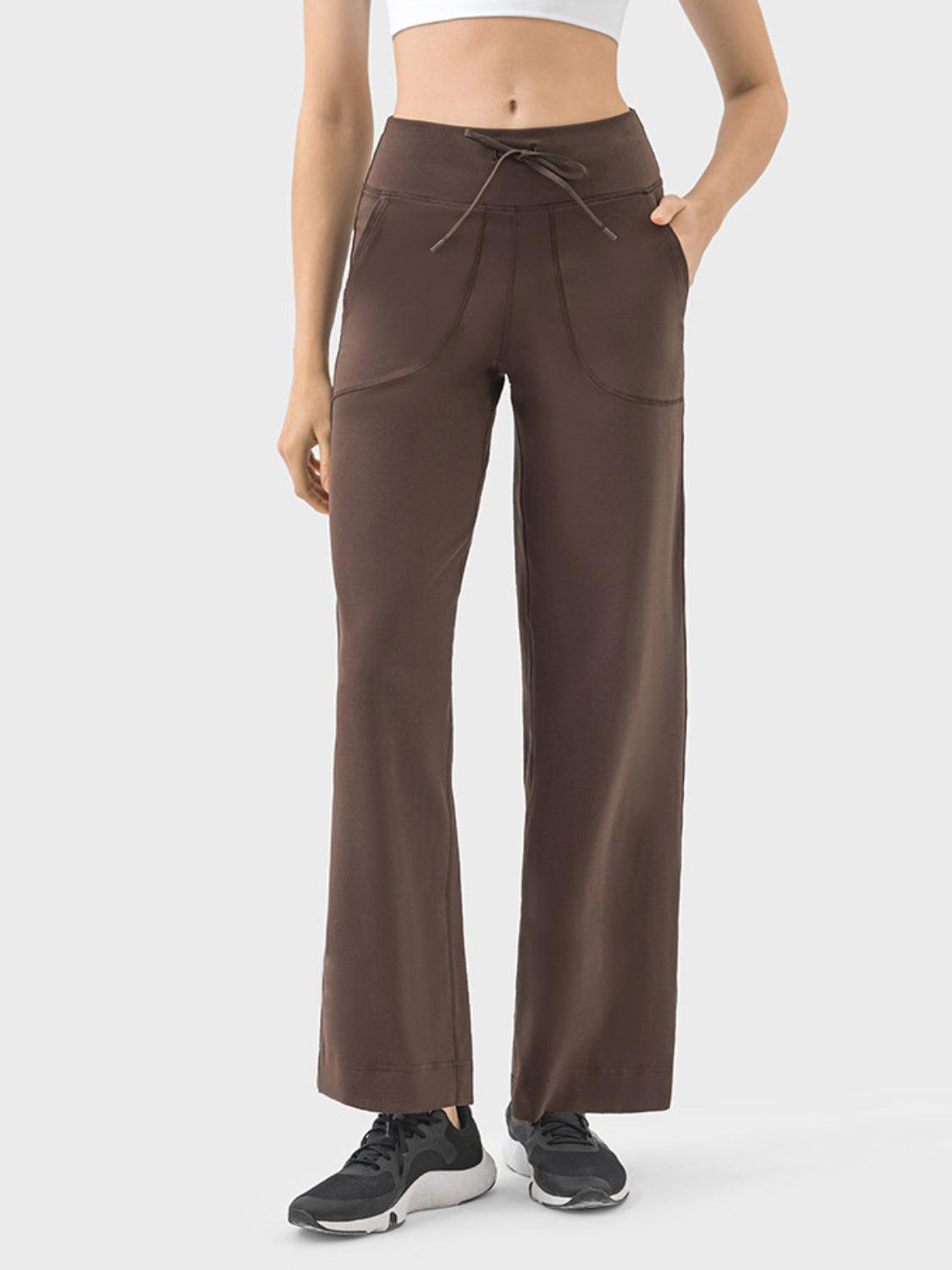 Millennia Drawstring Active Pants with Pockets - Clothes For Her Online Store