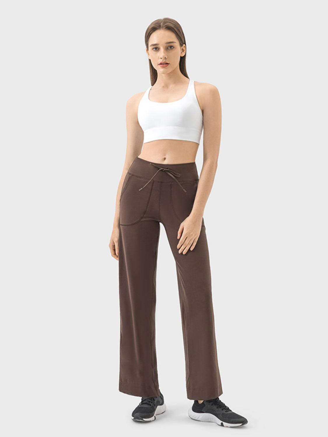Millennia Drawstring Active Pants with Pockets - Clothes For Her Online Store