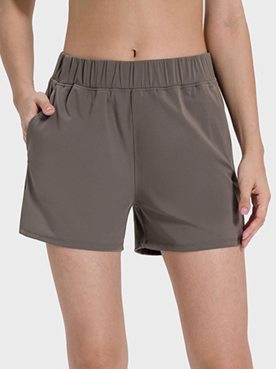 Millennia Elastic Waist Active Shorts - Clothes For Her Online Store