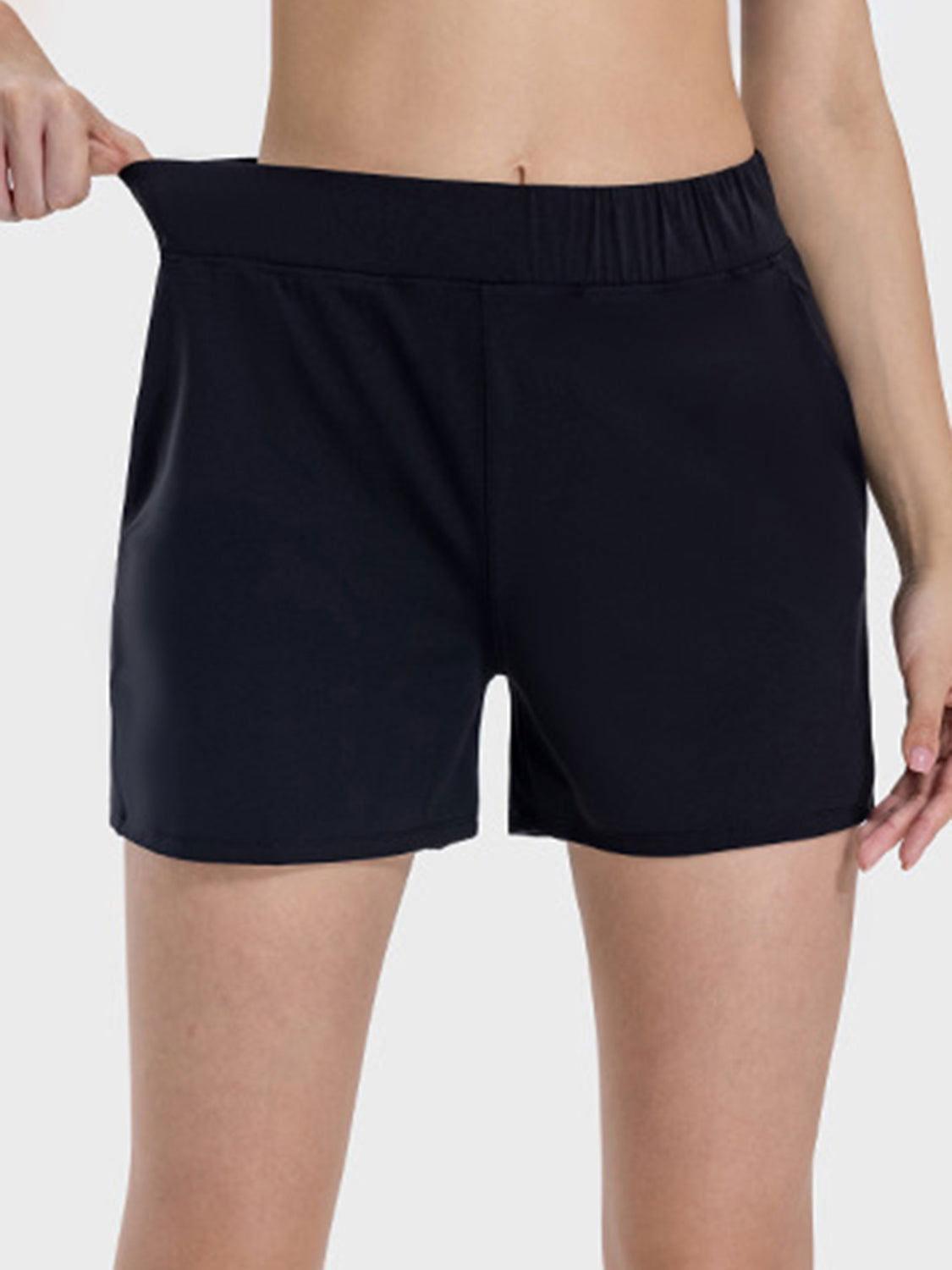 Millennia Elastic Waist Active Shorts - Clothes For Her Online Store