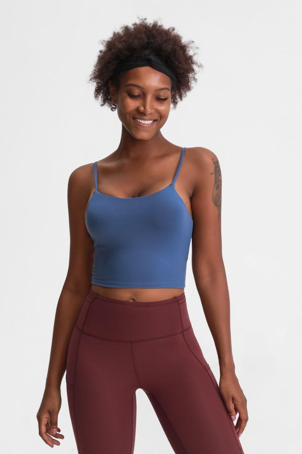 Millennia Feel Like Skin Scoop Neck Sports Cami - Clothes For Her Online Store