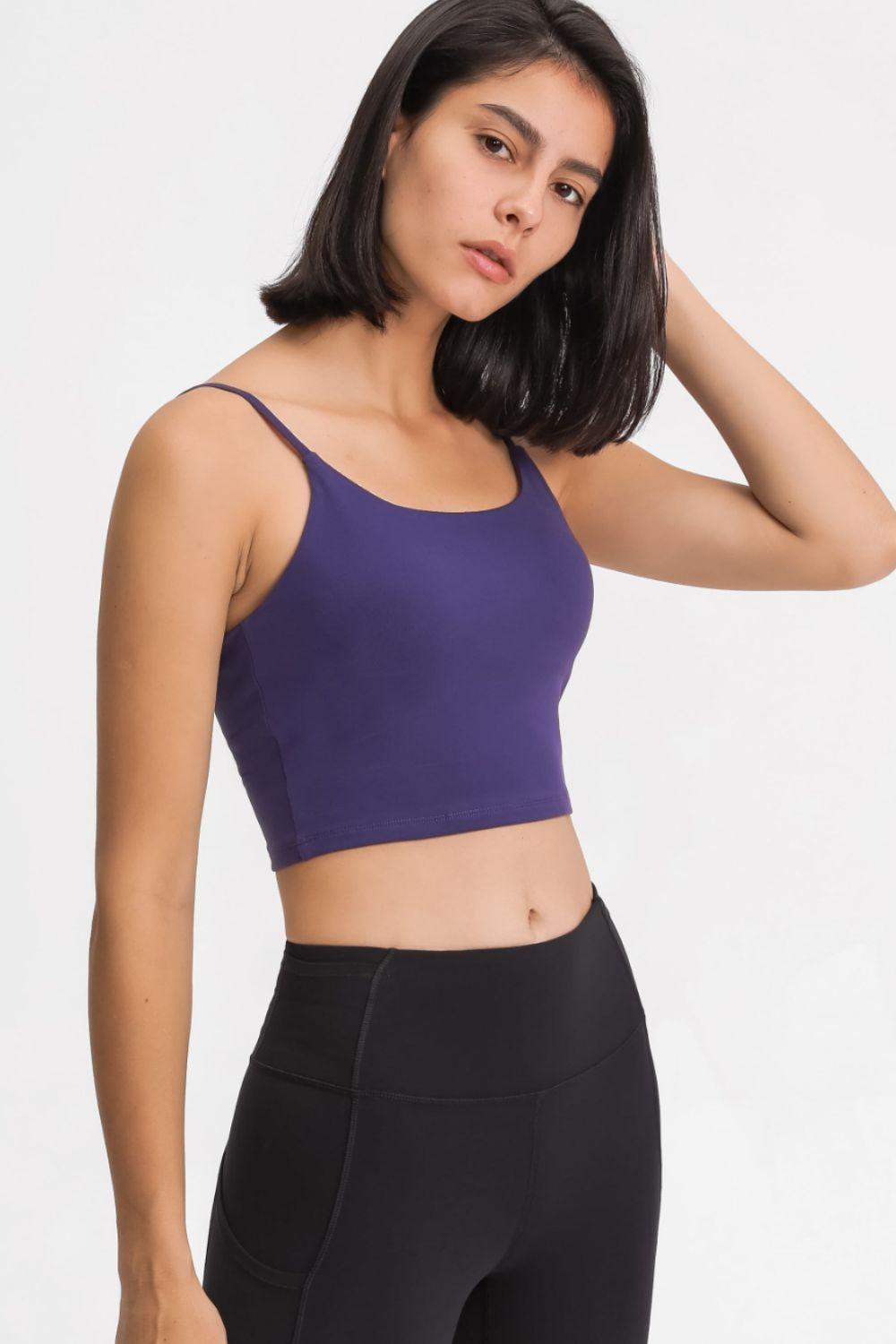 Millennia Feel Like Skin Scoop Neck Sports Cami - Clothes For Her Online Store
