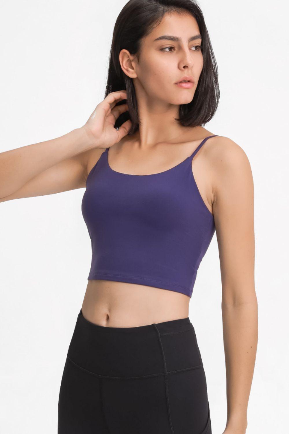 Millennia Feel Like Skin Scoop Neck Sports Cami - Clothes For Her Online Store