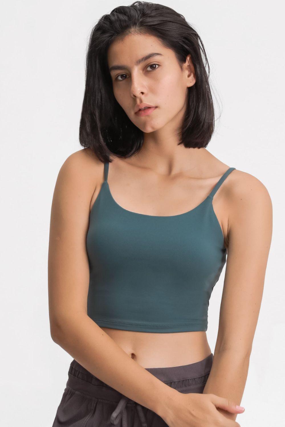 Millennia Feel Like Skin Scoop Neck Sports Cami - Clothes For Her Online Store