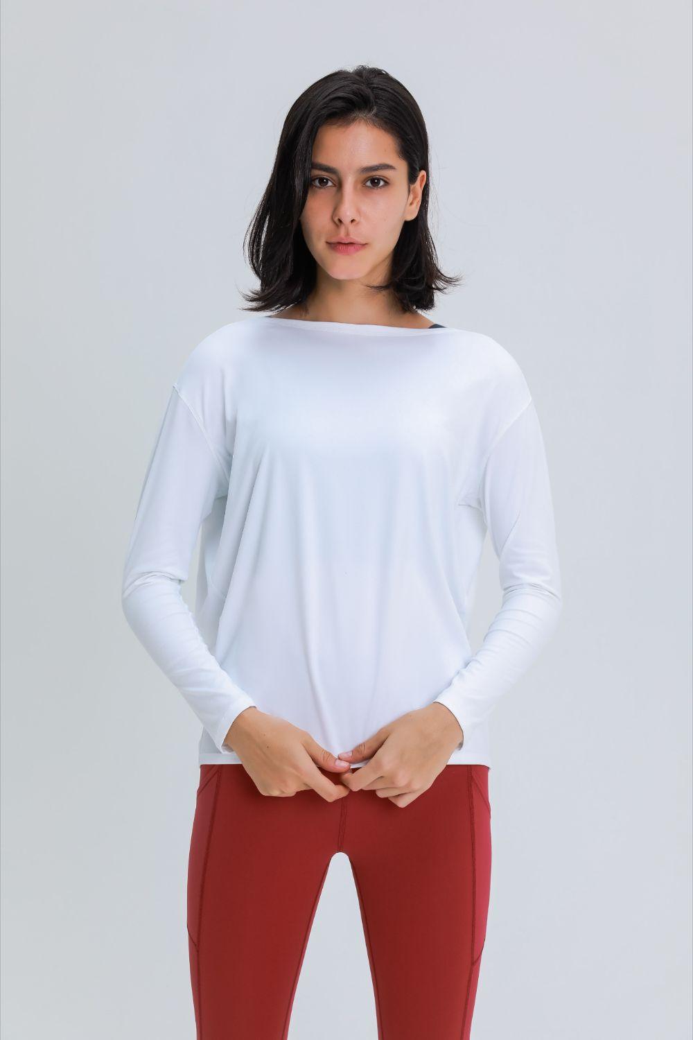 Millennia Loose Fit Active Top - Clothes For Her Online Store