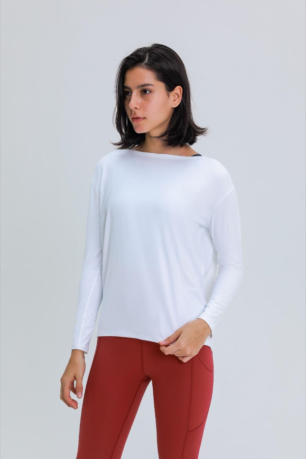 Millennia Loose Fit Active Top - Clothes For Her Online Store