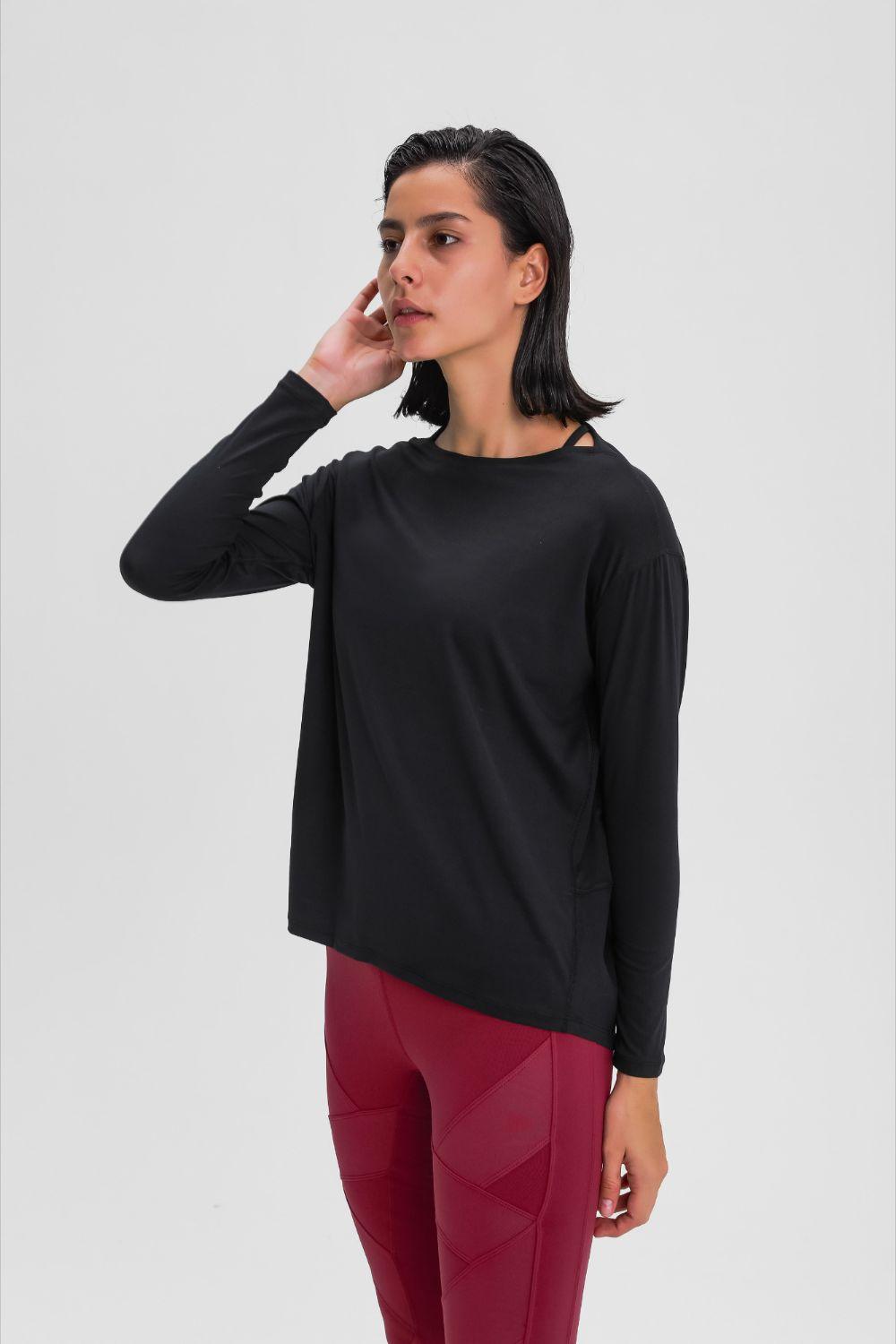 Millennia Loose Fit Active Top - Clothes For Her Online Store