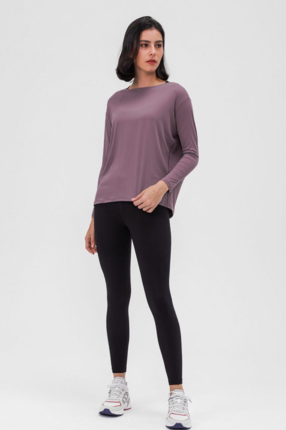 Millennia Loose Fit Active Top - Clothes For Her Online Store