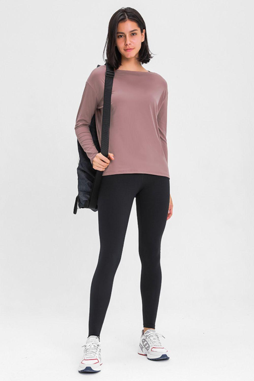 Millennia Loose Fit Active Top - Clothes For Her Online Store
