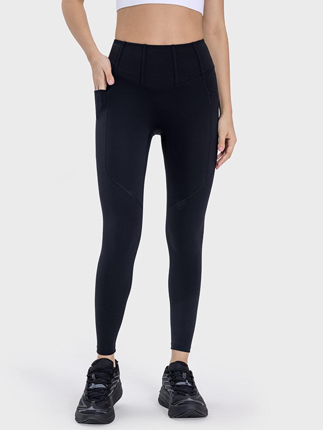 Millennia Pocketed High Waist Active Leggings - Clothes For Her Online Store