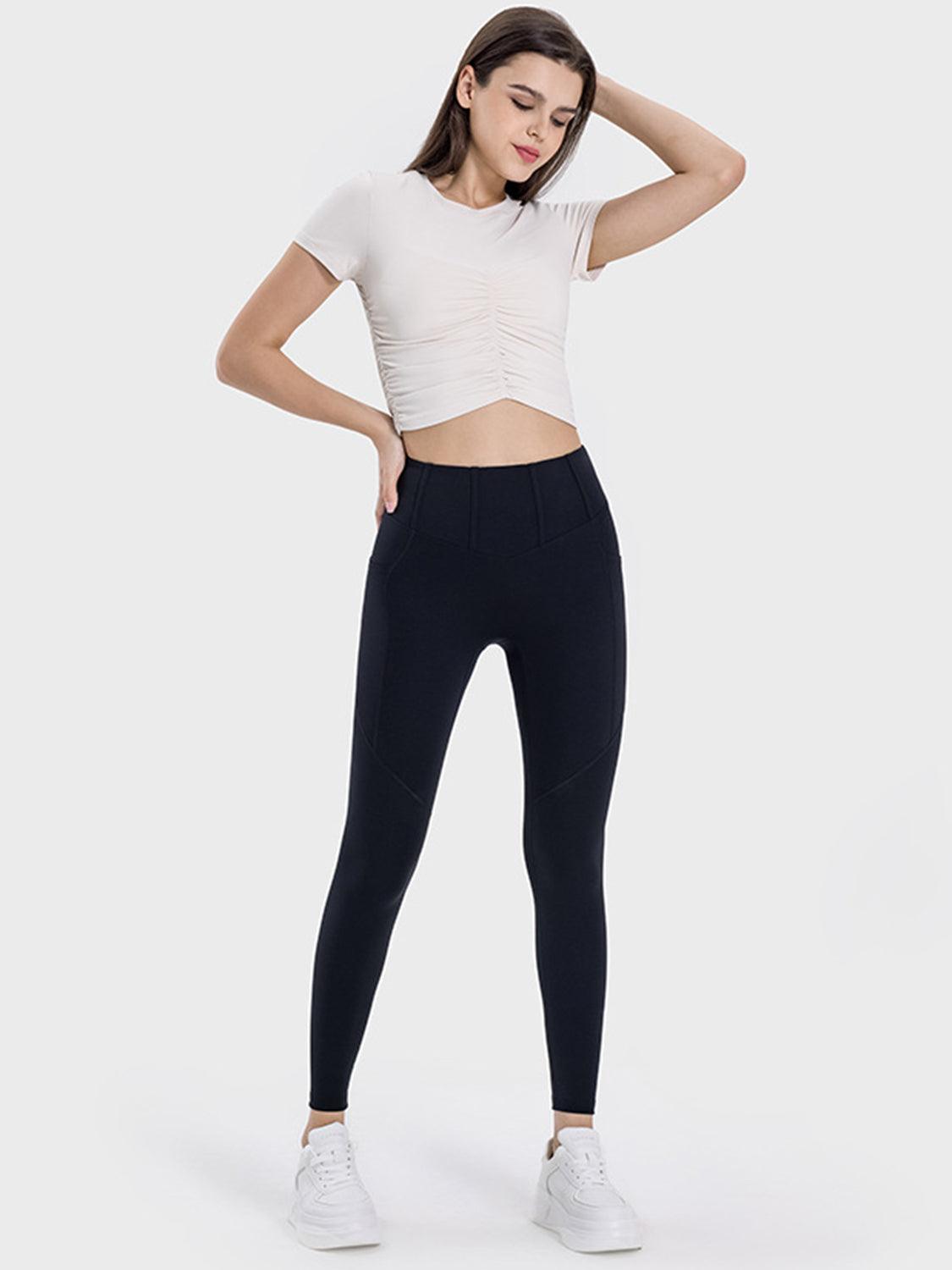 Millennia Pocketed High Waist Active Leggings - Clothes For Her Online Store