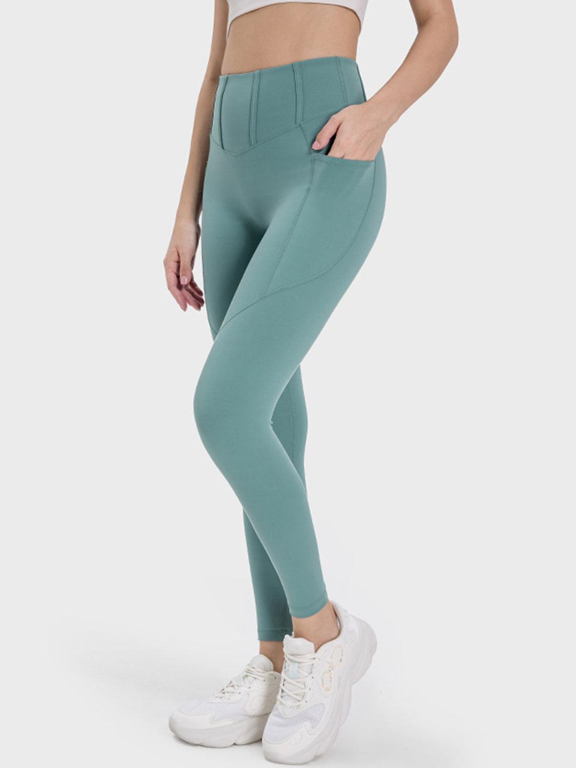 Millennia Pocketed High Waist Active Leggings - Clothes For Her Online Store