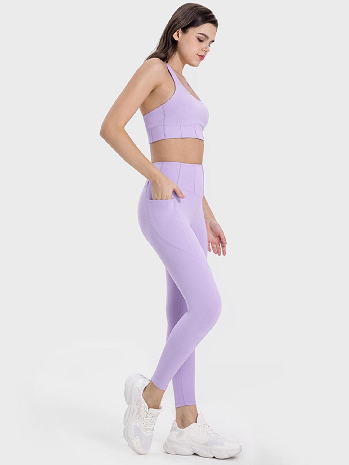 Millennia Pocketed High Waist Active Leggings - Clothes For Her Online Store