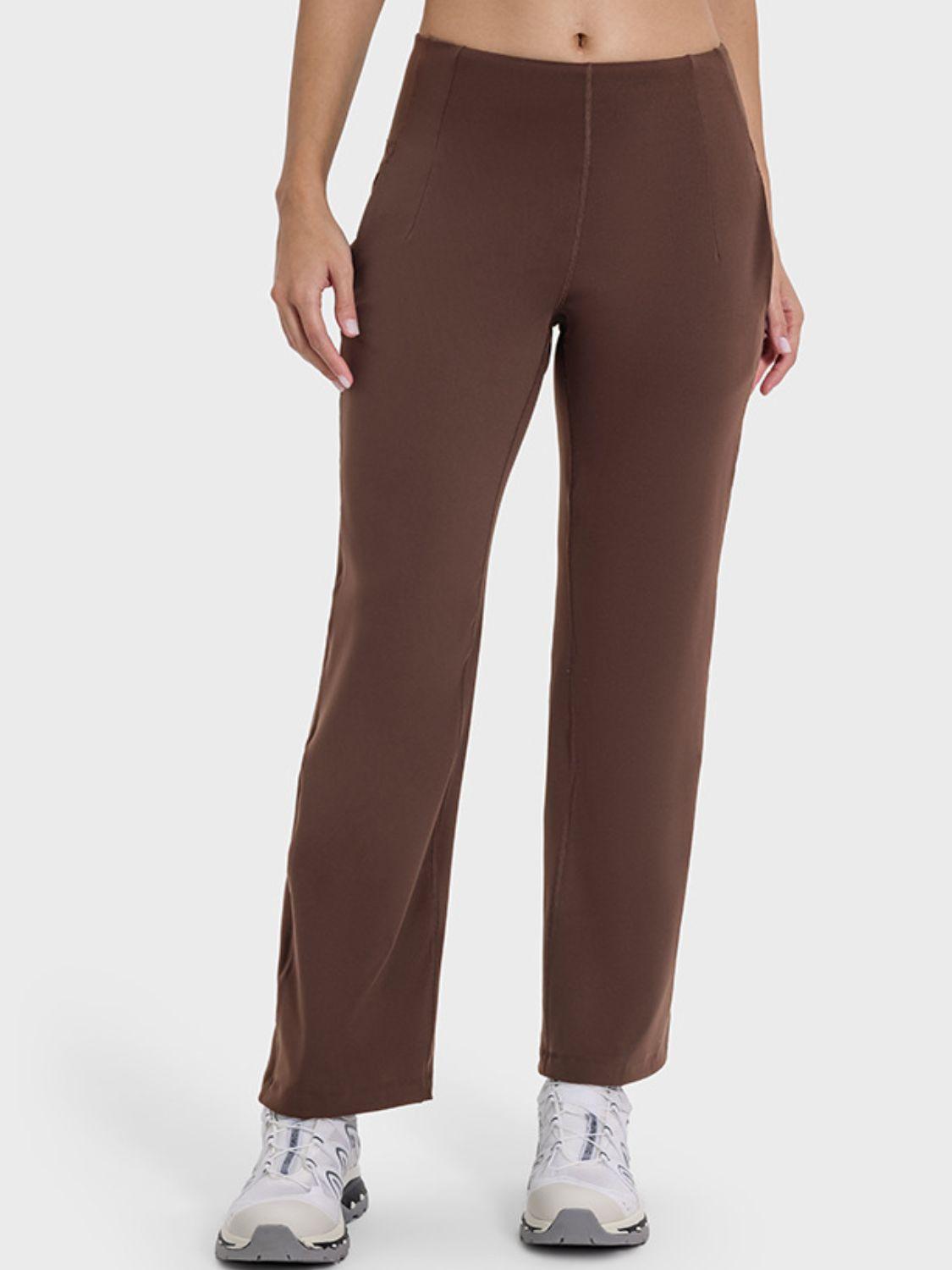 Millennia Pocketed High Waist Active Pants - Clothes For Her Online Store