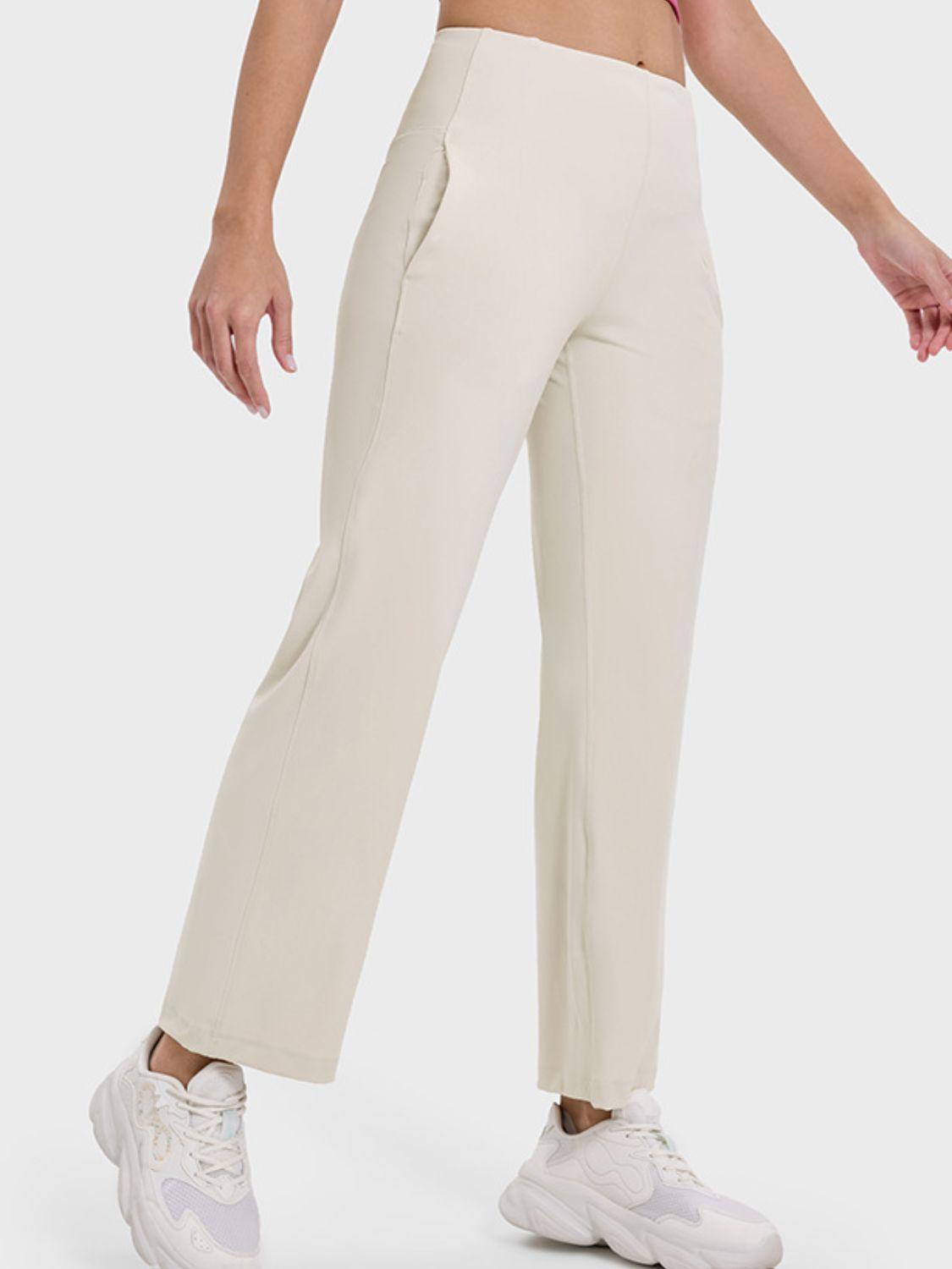 Millennia Pocketed High Waist Active Pants - Clothes For Her Online Store