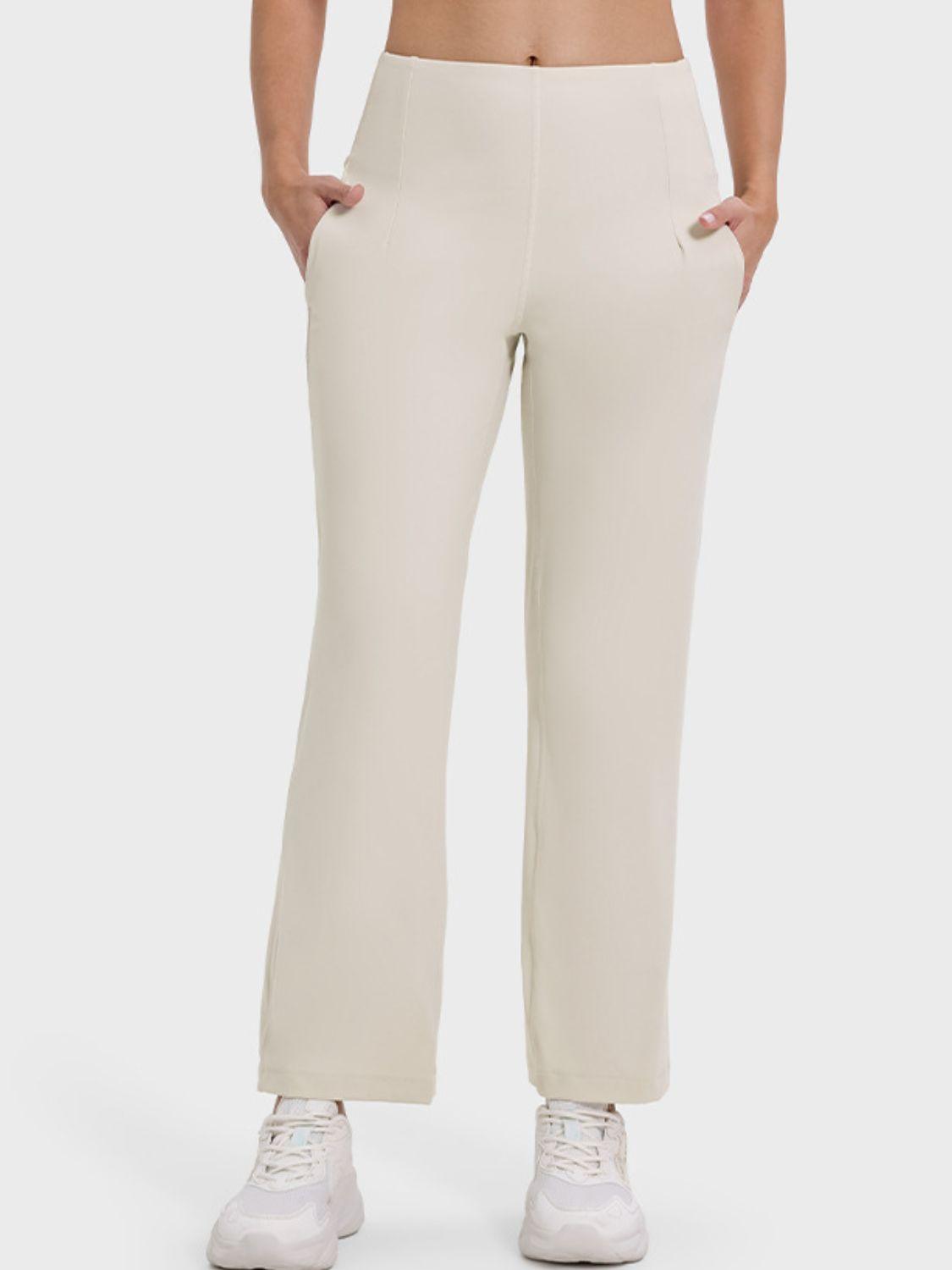 Millennia Pocketed High Waist Active Pants - Clothes For Her Online Store
