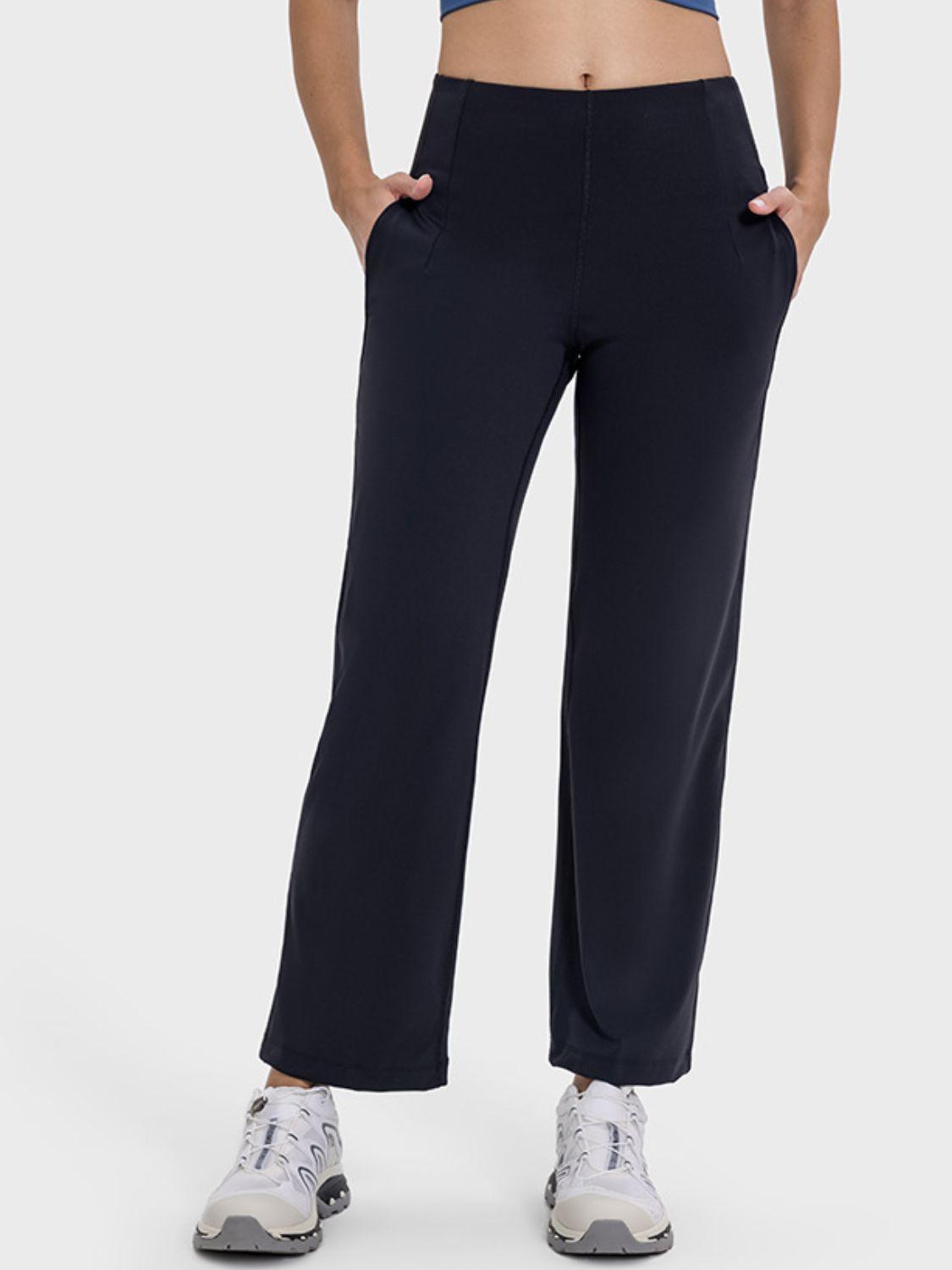Millennia Pocketed High Waist Active Pants - Clothes For Her Online Store