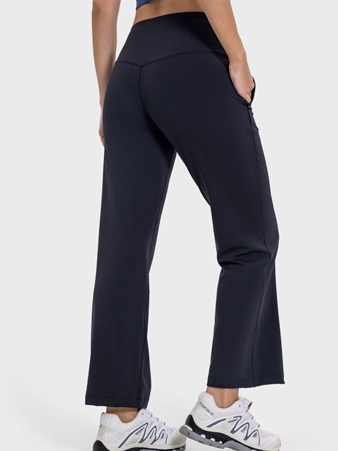 Millennia Pocketed High Waist Active Pants - Clothes For Her Online Store