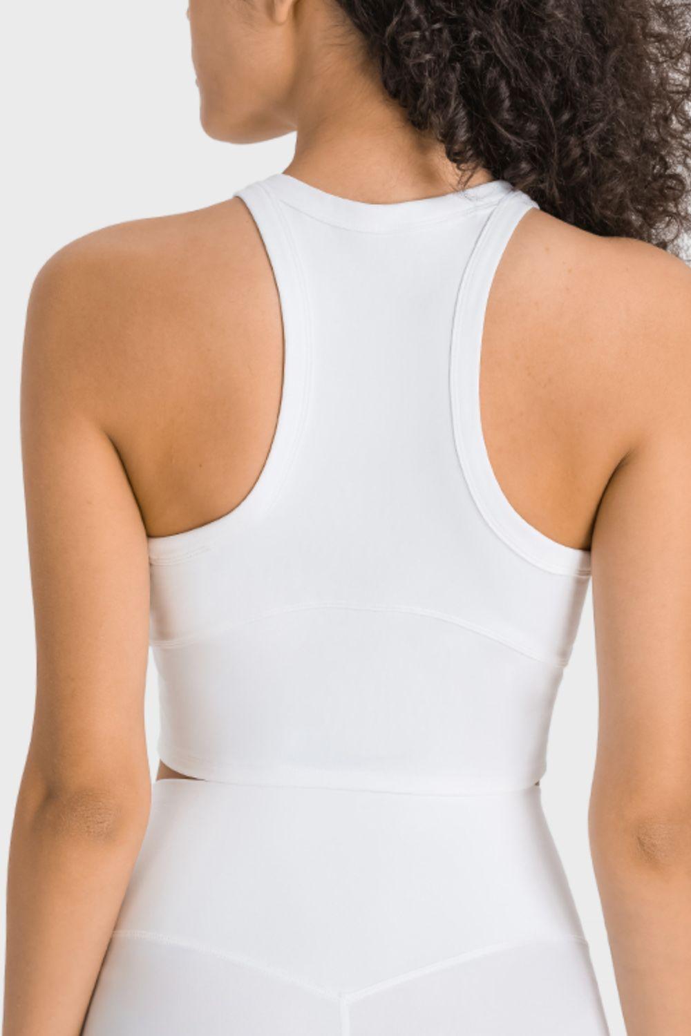 Millennia Racerback Cropped Sports Tank - Clothes For Her Online Store