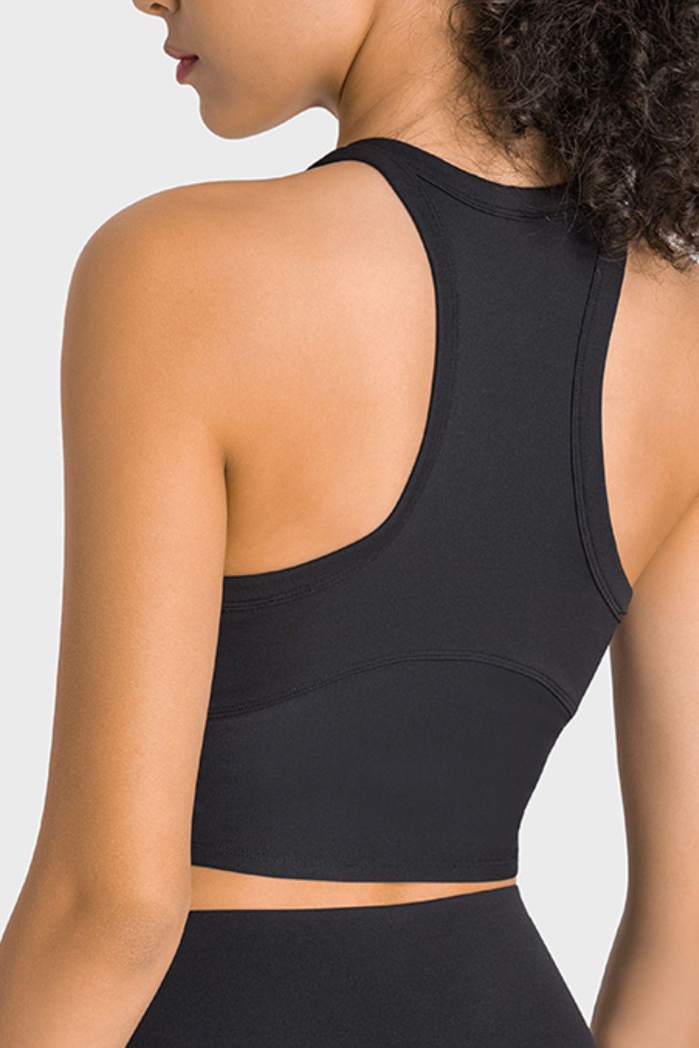 Millennia Racerback Cropped Sports Tank - Clothes For Her Online Store