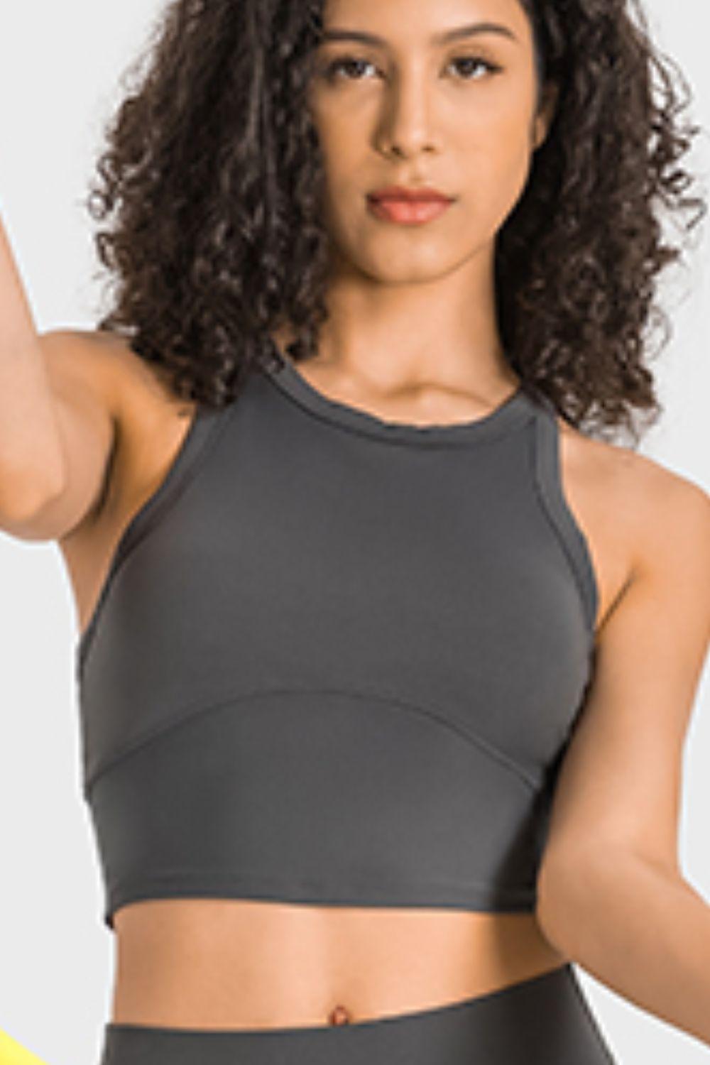 Millennia Racerback Cropped Sports Tank - Clothes For Her Online Store