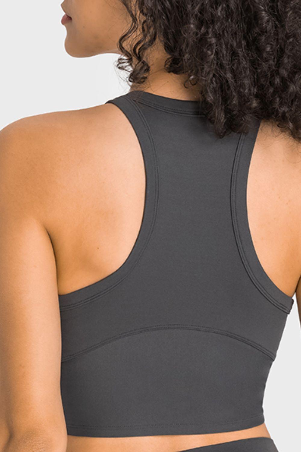 Millennia Racerback Cropped Sports Tank - Clothes For Her Online Store