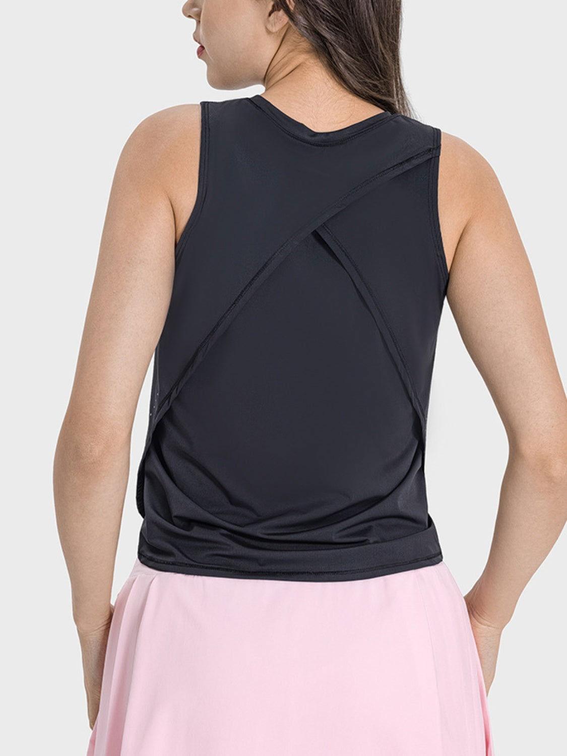 Millennia Round Neck Active Tank - Clothes For Her Online Store
