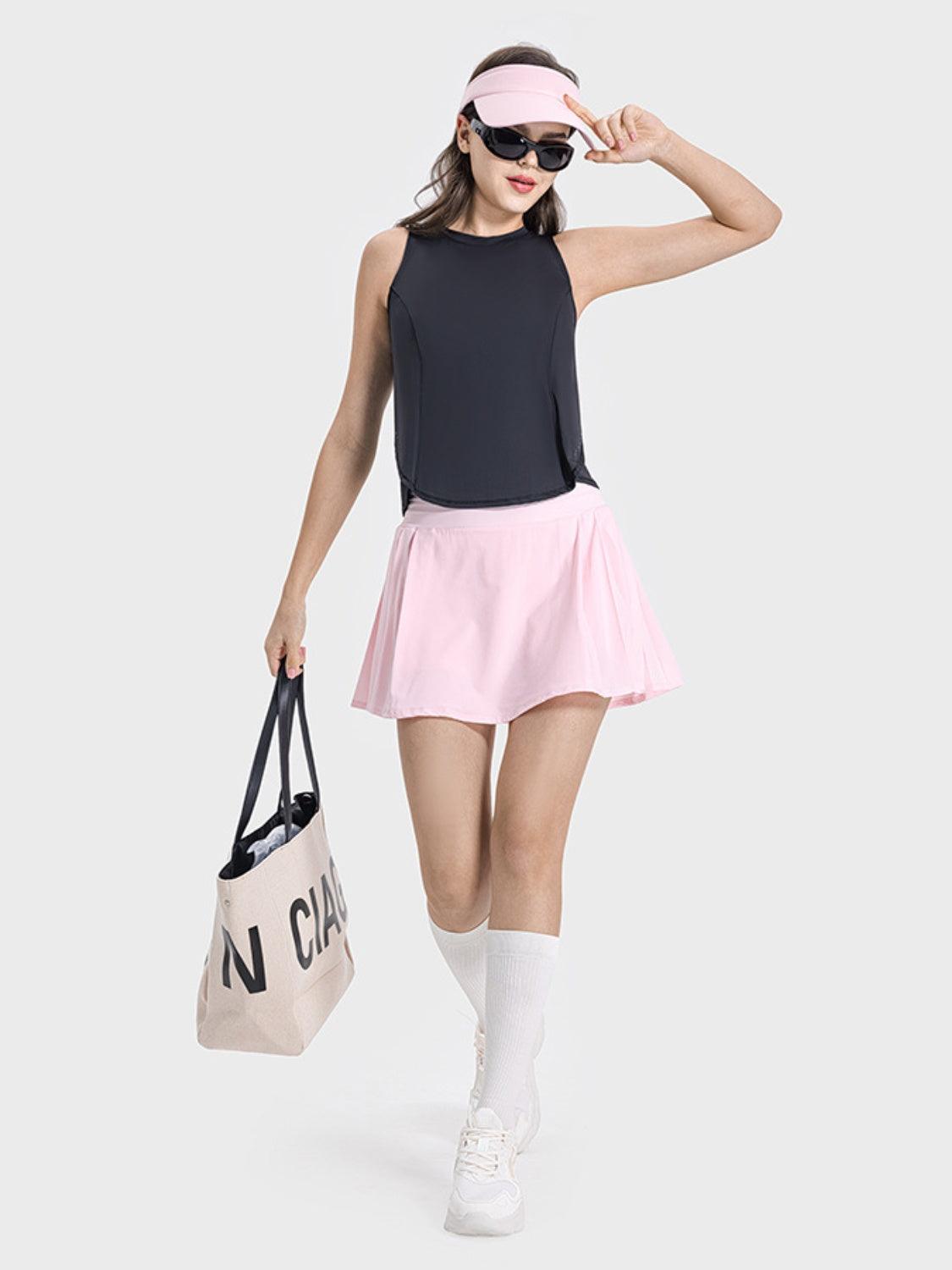 Millennia Round Neck Active Tank - Clothes For Her Online Store