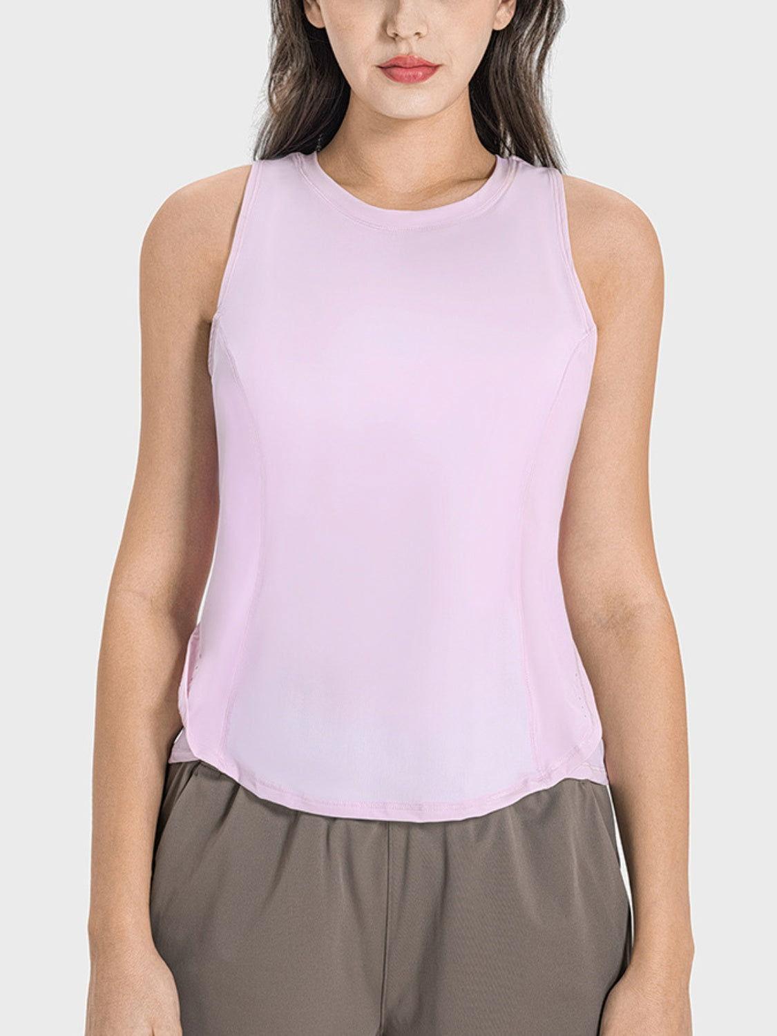 Millennia Round Neck Active Tank - Clothes For Her Online Store