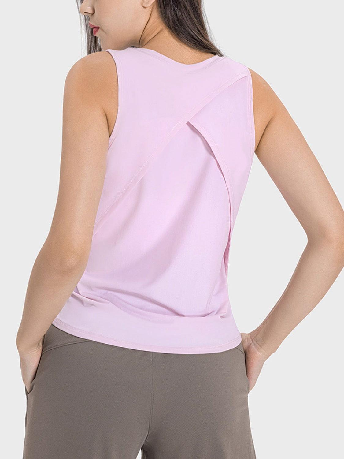 Millennia Round Neck Active Tank - Clothes For Her Online Store