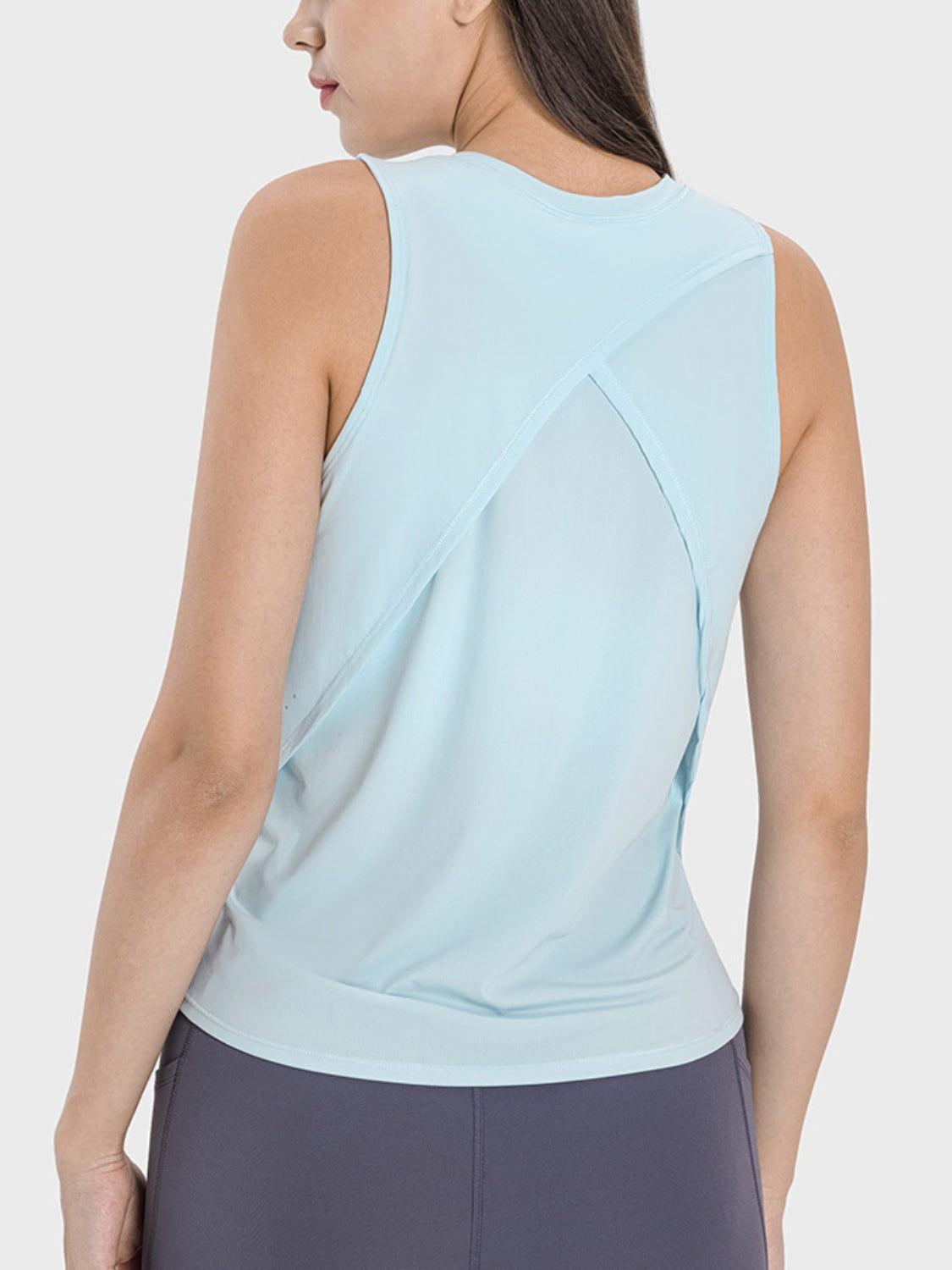 Millennia Round Neck Active Tank - Clothes For Her Online Store