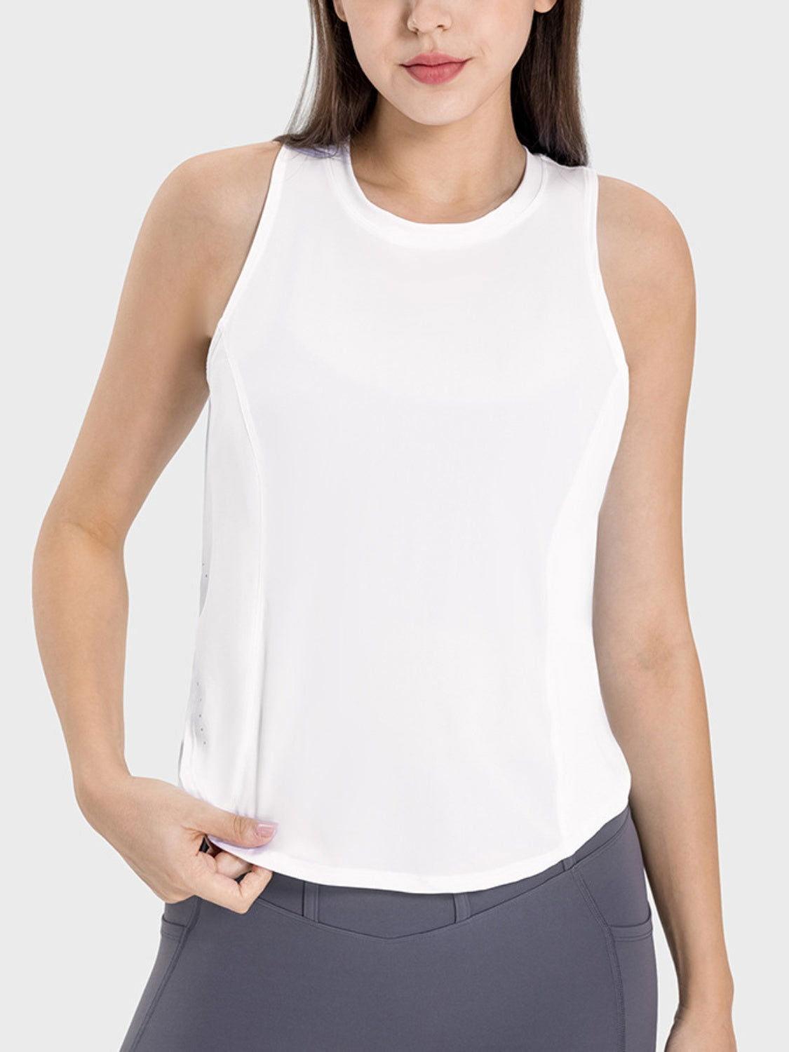 Millennia Round Neck Active Tank - Clothes For Her Online Store