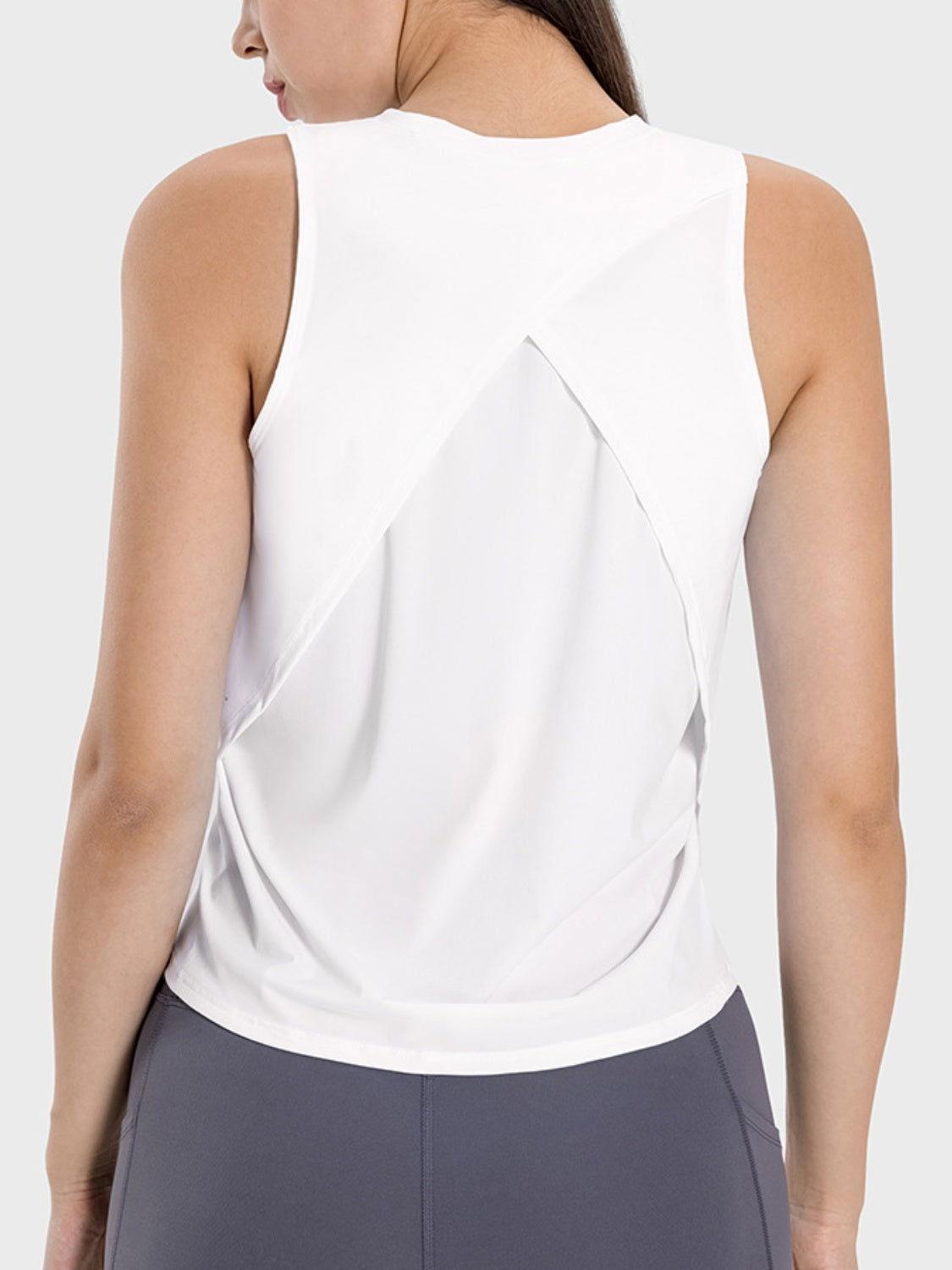 Millennia Round Neck Active Tank - Clothes For Her Online Store